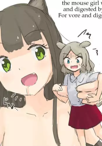 The mouse girl who gets eaten and digested by the cat girl 2